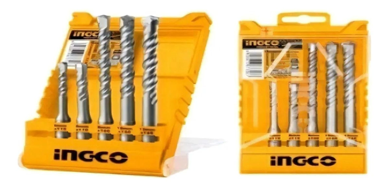 SET BROCAS SDS PLUS PARA CONCRETO 5 PIEZAS INDUSTRIAL 6-12MM - 4