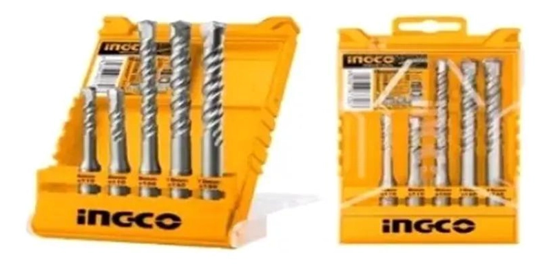 SET BROCAS SDS PLUS PARA CONCRETO 5 PIEZAS INDUSTRIAL 6-12MM - 6