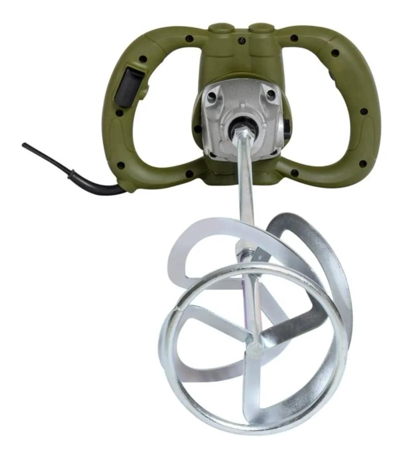 MEZCLADOR HORMIGON BAUKER 1400W 800RPM MANGO PLASTICO CONCRETO - 4