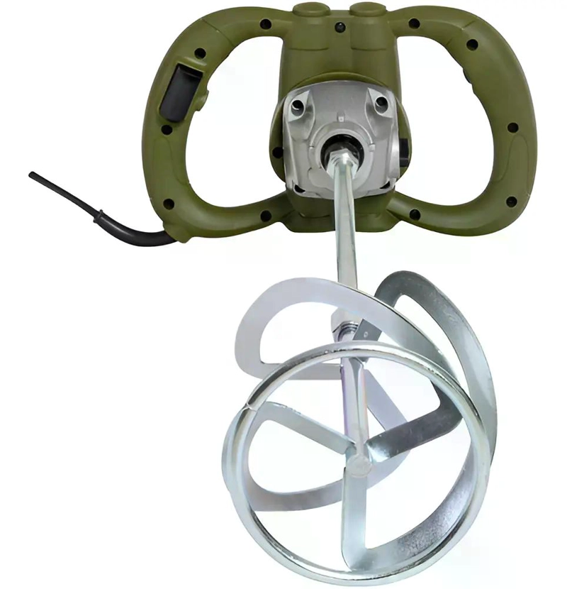 MEZCLADOR HORMIGON BAUKER 1400W 800RPM MANGO PLASTICO CONCRETO - 9