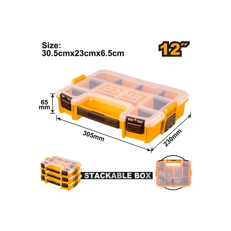 ORGANIZADOR PLASTICO 12 PULGADAS 305X230X65  APILABLE INGCO - 4