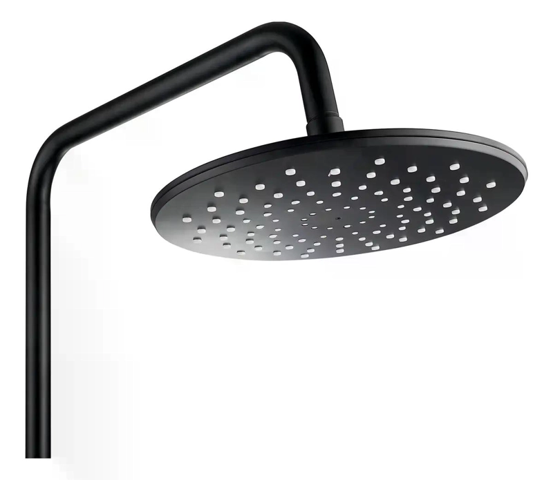 COLUMNA DUCHA NEGRA PLATO 25CM MANERAL MONOMANDO NOTTE TAUMM - 2
