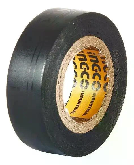 CINTA AISLADORA PVC NEGRA ANCHO 18MM INGCO HPET1101 COLOR NEGRO - 4