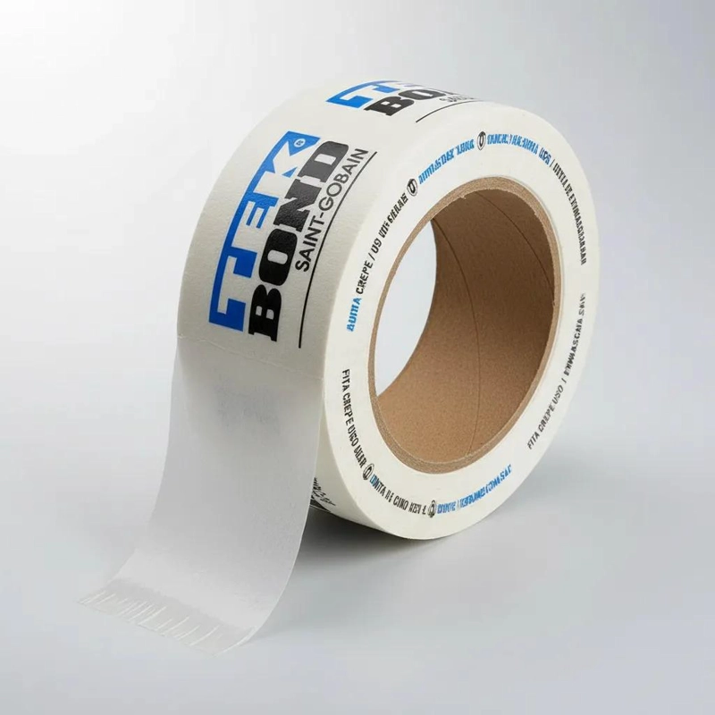CINTA ADHESIVA CREPE ENMASCARAR MASKING TAP 48MM 50M TEKBOND BLANCO - 3