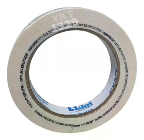 CINTA ADHESIVA CREPE ENMASCARAR MASKING TAP 18MM 50M TEKBOND BLANCO - 2