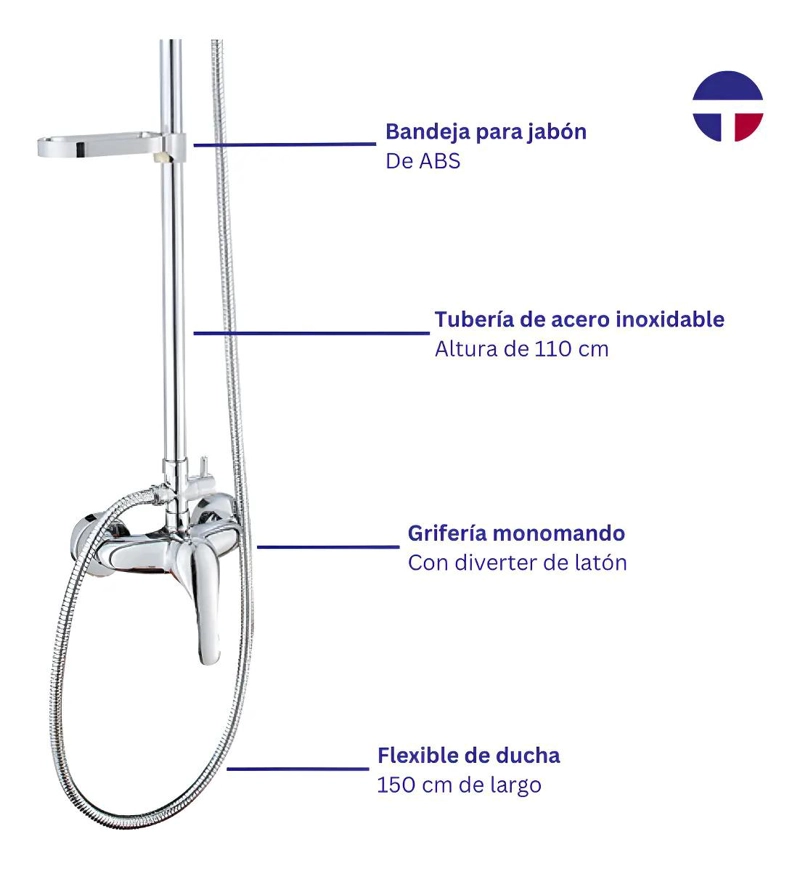 COLUMNA DUCHA CIRCULAR CON MONOMANDO DUCHA - 3