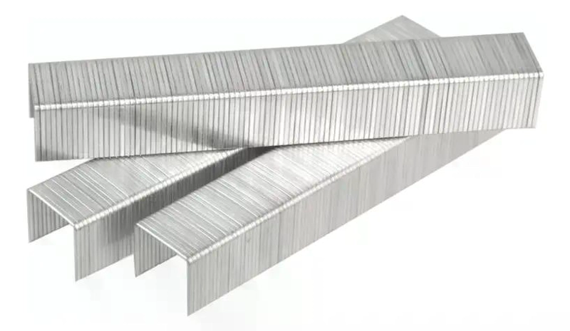 GRAPAS CORCHETES 10MM 1000 UNIDADES PARA ENGRAPADORA / CLAVADORA PLATEADO - 1