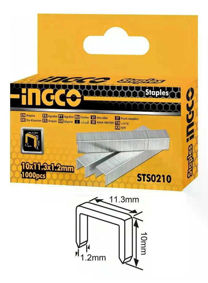 GRAPAS CORCHETES 10MM 1000 UNIDADES PARA ENGRAPADORA / CLAVADORA PLATEADO - 5