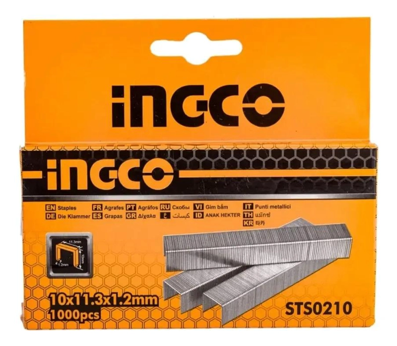 GRAPAS CORCHETES 10MM 1000 UNIDADES PARA ENGRAPADORA / CLAVADORA PLATEADO - 7