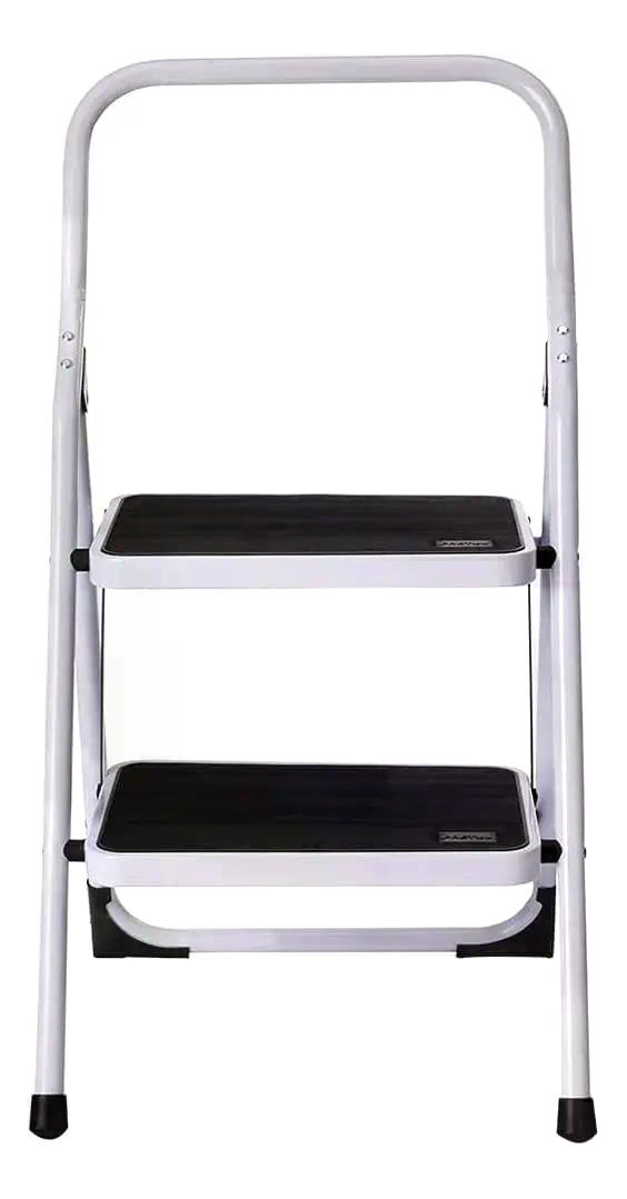 ESCALERA DE TIJERA METALICA 2 PELDAÑOS MIRLO 902 PLEGABLE BLANCO - 5