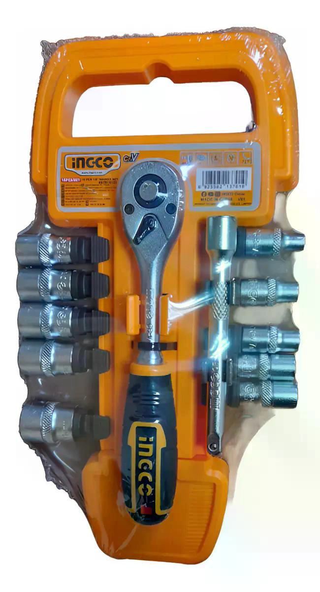 SET DADOS DE LLAVES INGCO 12 PZAS. HKTS14122 COLOR AMARILLO AMARILLO - 3