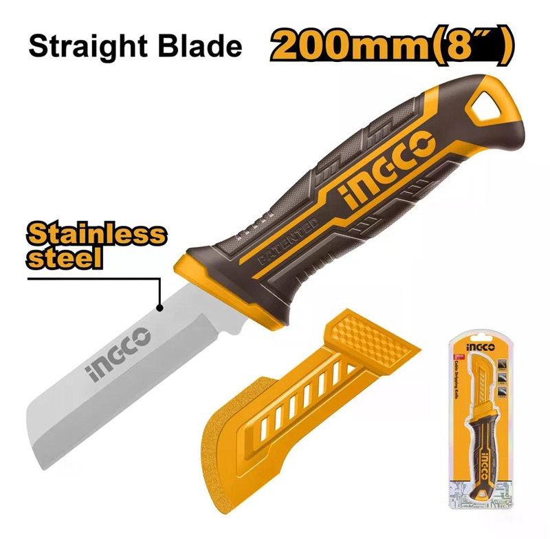 CUCHILLO PELA CABLE RECTO 200MM INGCO HPK82101 - 2