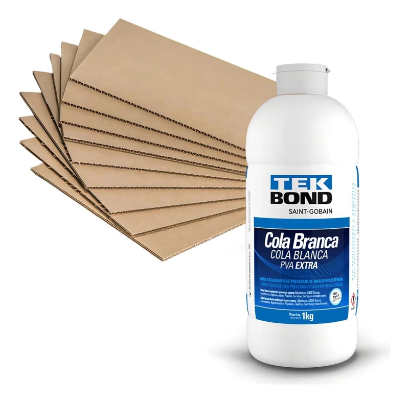 PEGAMENTO PVA BLANCO TEKBOND 1 KG PARA MADERA PAPEL MDF - 6