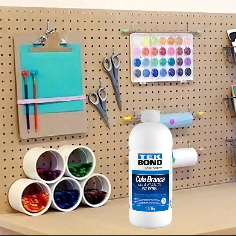 PEGAMENTO PVA BLANCO TEKBOND 1 KG PARA MADERA PAPEL MDF - 7