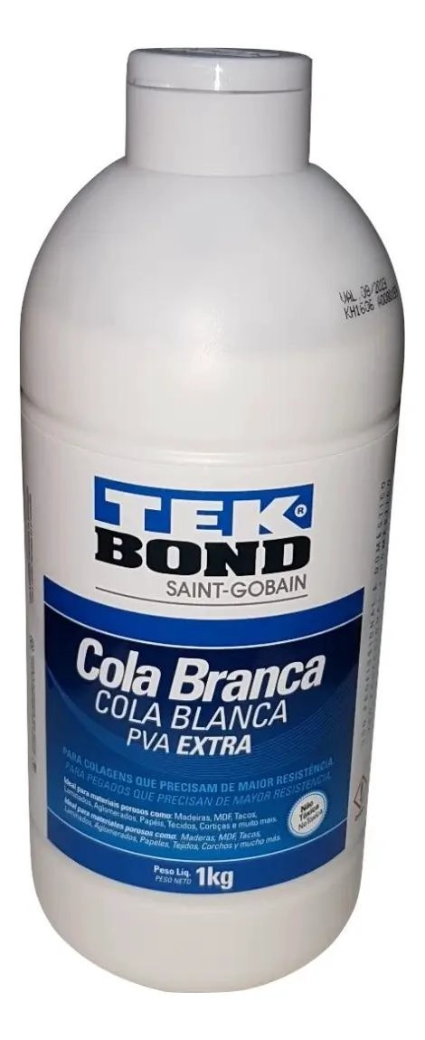PEGAMENTO PVA BLANCO TEKBOND 1 KG PARA MADERA PAPEL MDF - 8