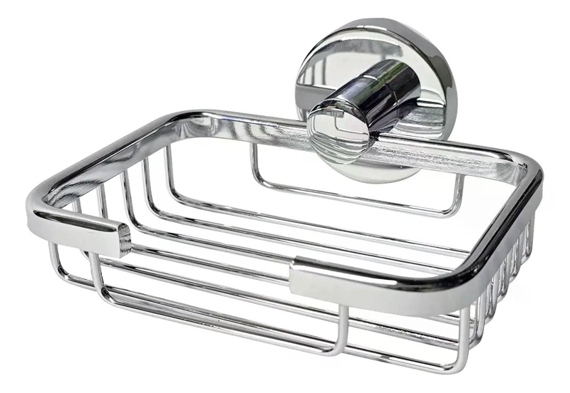 JABONERA EN ACERO INOXIDABLE ACCESORIO PARA BAÑO COLOR PLATEADO - 2