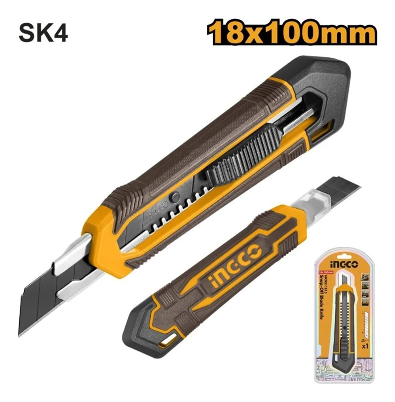 CUCHILLO CARTONERO RETRACTIL 180 MM INGCO - 4
