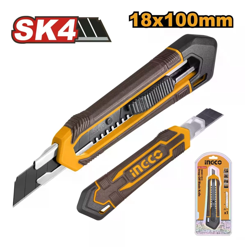 CUCHILLO CARTONERO RETRACTIL 180 MM INGCO - 8
