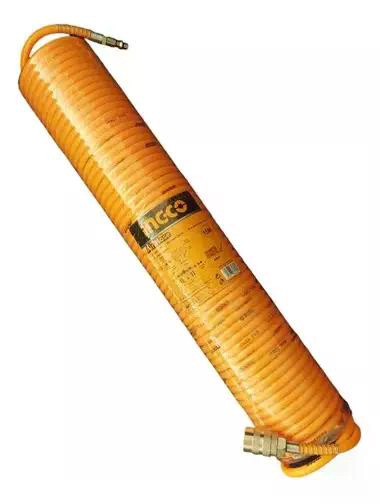 MANGUERA ESPIRAL PARA COMPRESOR DE AIRE 15MTS INGCO AH1151.1 COLOR AMARILLO - 2