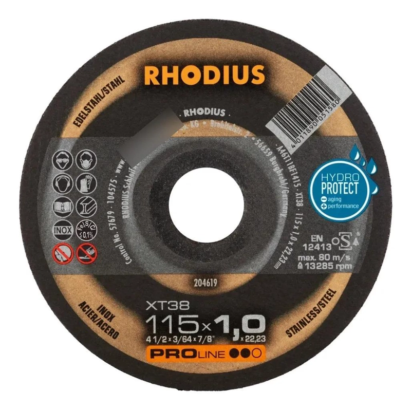 DISCO DE CORTE FINO XT38 PARA METAL 115 MM COLOR NEGRO - 4