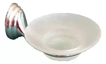 JABONERA DE VIDRIO LINEA COLOMBA TAUMM BAÑO COLOR GRIS - 6