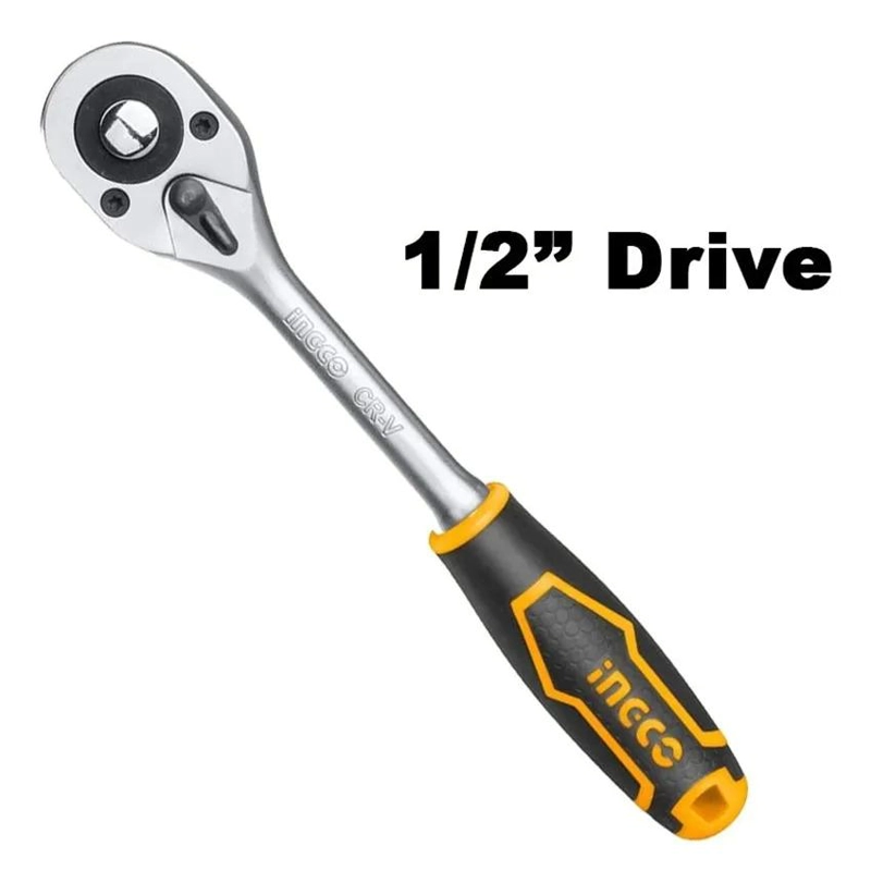 LLAVE CHICHARRA CRIQUE 45T 26CM 1/2 PULGADAS INGCO HRTH0812 AMARILLO Y NEGRO - 4