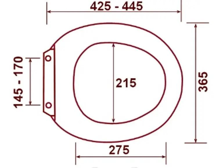ASIENTO Y TAPA PARA WC COLOMBA COLOR BLANCO BLANCO - 5
