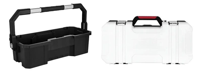 CAJA HERRAMIENTAS PLASTICA UBERMANN 43X33X12 CM NEGRO NEGRO/BLANCO/ROJO - 1