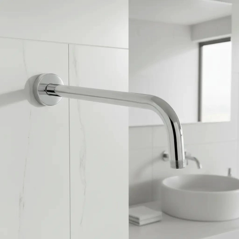 BRAZO LARGO METALICO AL MURO PARA PLATO DUCHA 40 CM TAUMM - 1