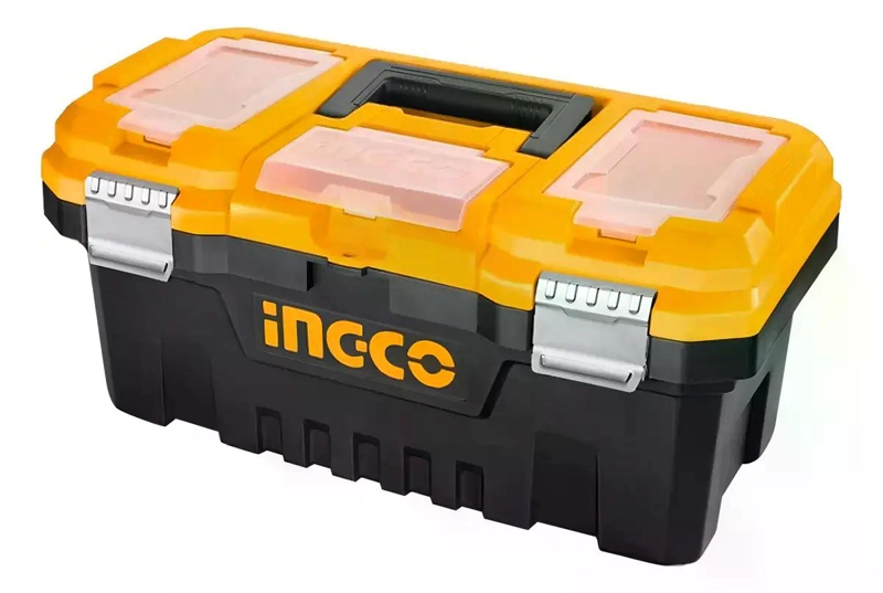 CAJA DE HERRAMIENTAS PLASTICA 20PUL INGCO 39LT 508X296X261MM NEGRO - 2