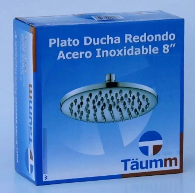 PLATO DUCHA REDONDO ACERO INOX 8 TAUMM PLATEADO - 5