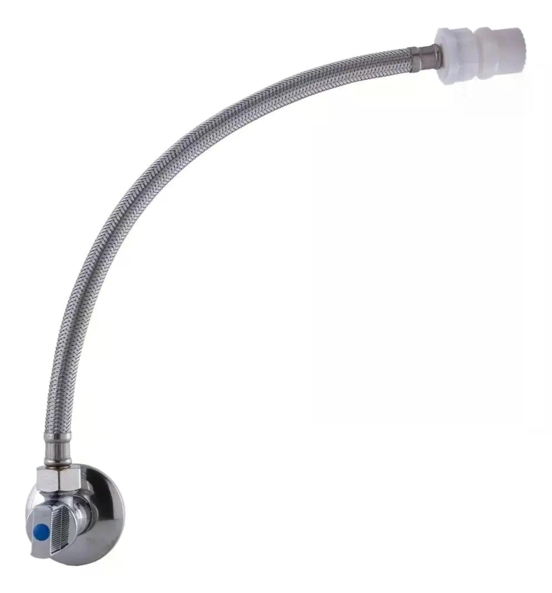 KIT FLEXIBLE 25 CM CON LLAVE ANGULAR 1/2 * 15/16 TAUMM - 2
