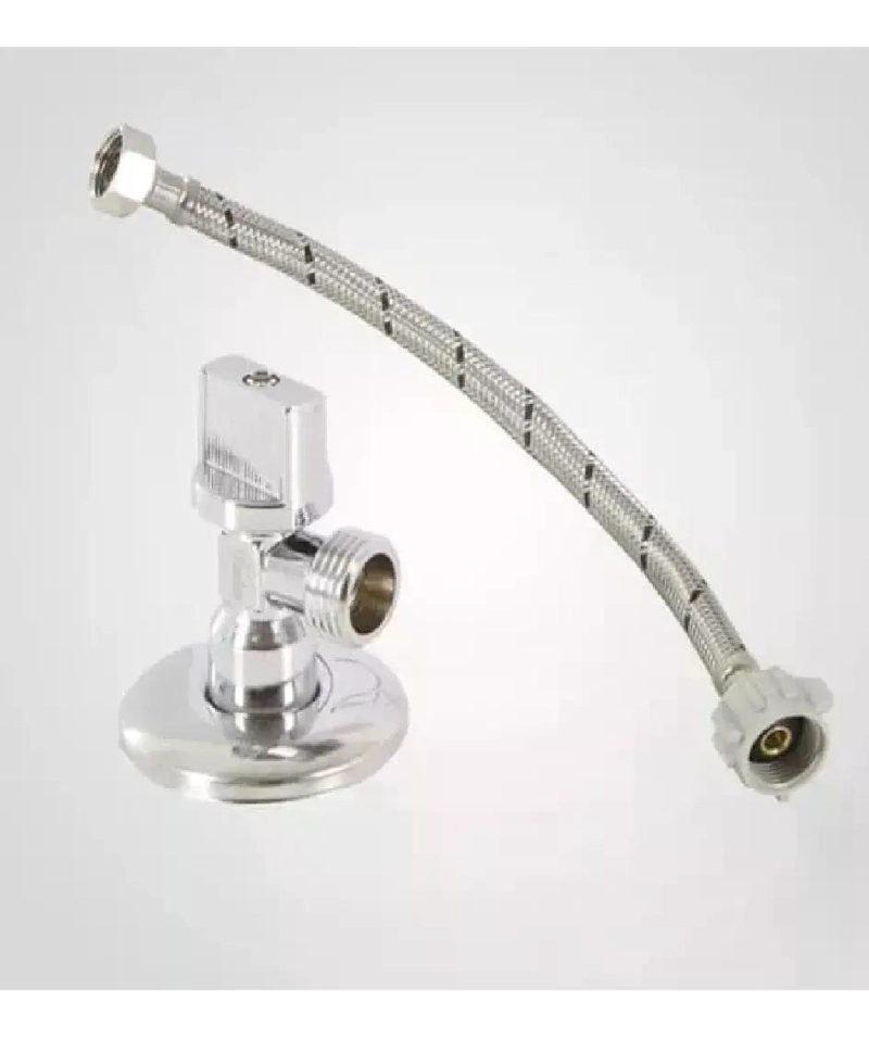 KIT FLEXIBLE 25 CM CON LLAVE ANGULAR 1/2 * 15/16 TAUMM - 5