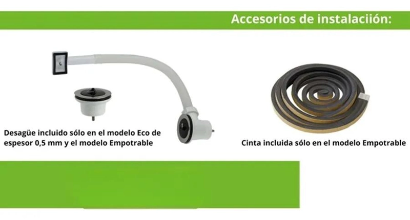 LAVAPLATOS DOBLE 120X44 EMPOTRADO MONOMANDO IZQUIERDO TAUMM GRIS - 3