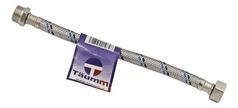FLEXIBLE AGUA HE-HI 1/2 35 CM TAUMM ACERO INOXIDABLE 350 PSI - 2