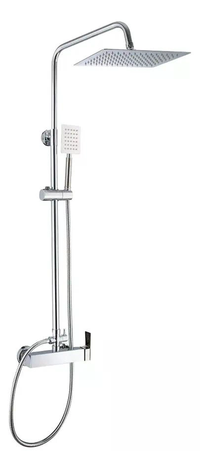COLUMNA DUCHA CON PLATO RECTANGULAR MONOMANDO GRIFERIA TAUMM - 2
