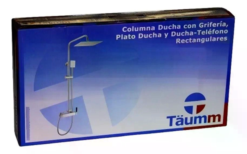 COLUMNA DUCHA CON PLATO RECTANGULAR MONOMANDO GRIFERIA TAUMM - 3