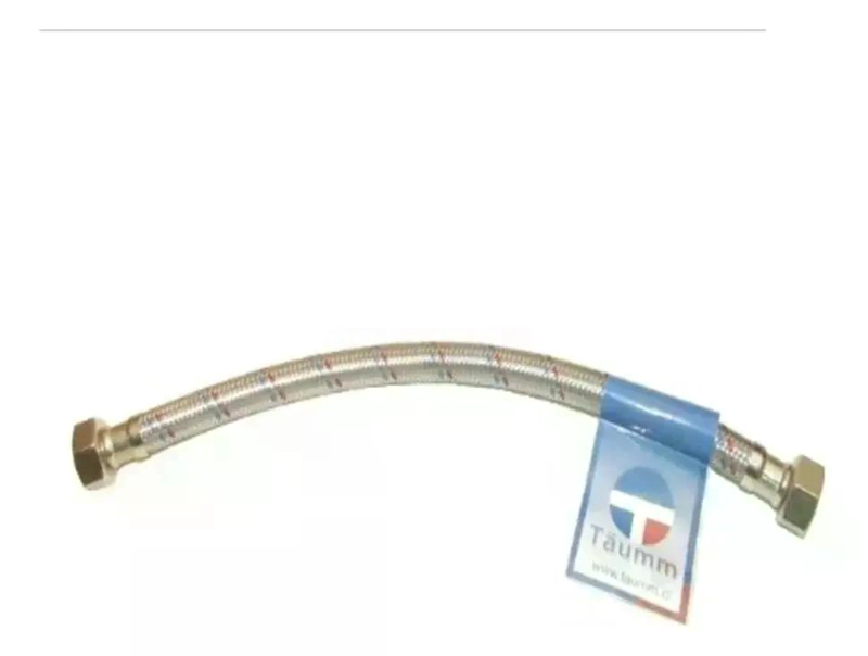 FLEXIBLE AGUA HI-HI 1/2 40 CM TAUMM ACERO INOXIDABLE 350 PSI - 2