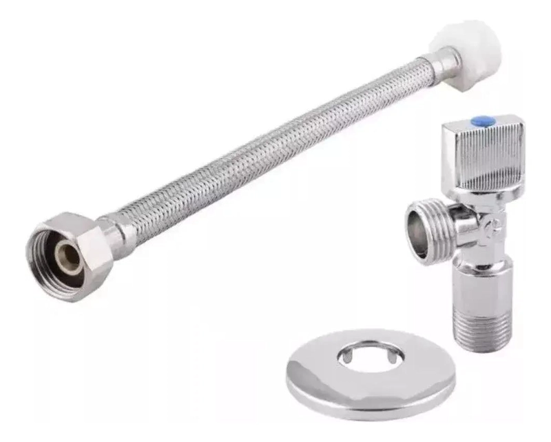 KIT FLEXIBLE LLAVE ANGULAR 1/2 X 15/16 X 35CM TAUMM - 1