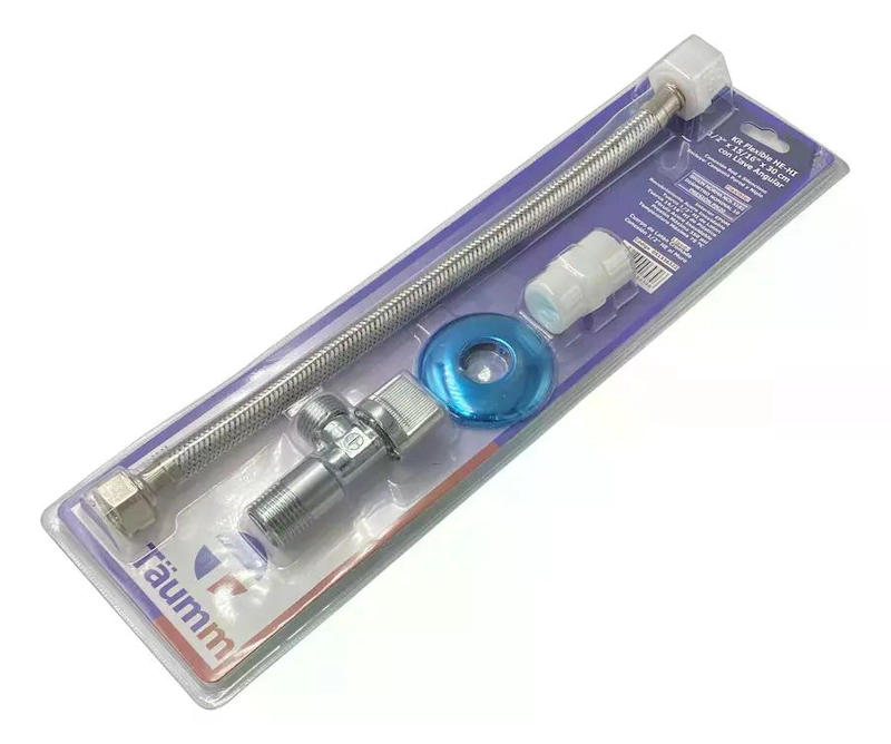 KIT FLEXIBLE LLAVE ANGULAR 1/2 X 15/16 X 35CM TAUMM - 3