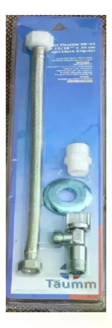KIT FLEXIBLE LLAVE ANGULAR 1/2 X 15/16 X 35CM TAUMM - 5