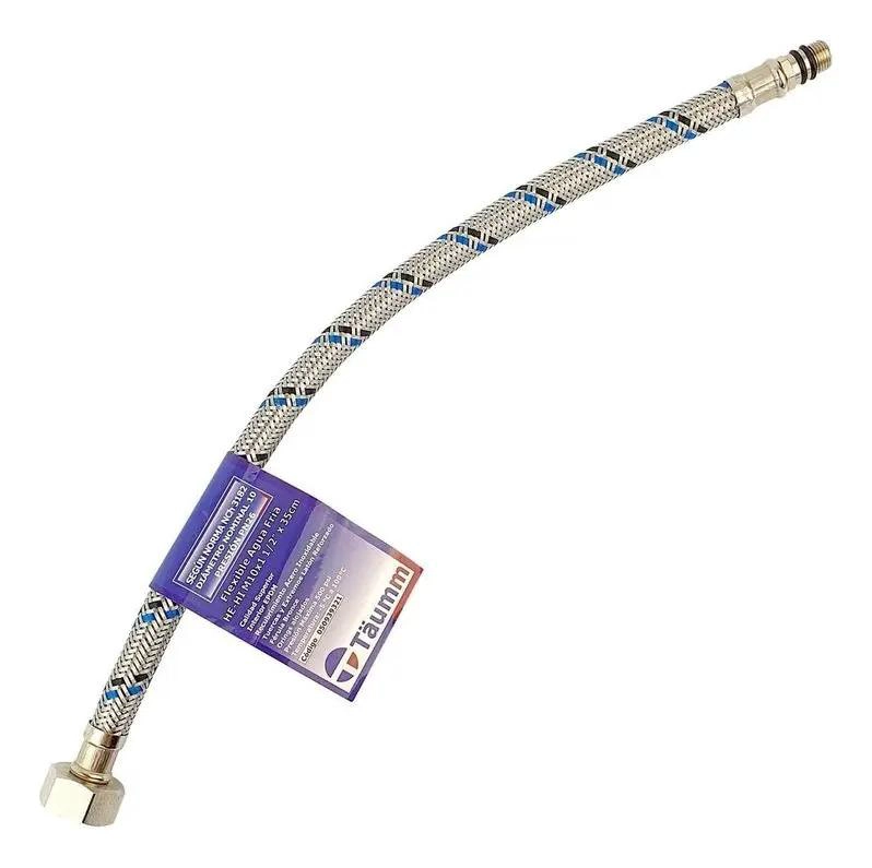 FLEXIBLE AGUA HE-HI M10X1 1/2 X 35 CM TAUMM NEGRO/AZUL - 2