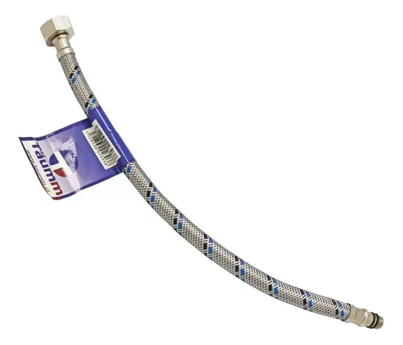 FLEXIBLE AGUA HE-HI M10X1 1/2 X 35 CM TAUMM NEGRO/AZUL - 3