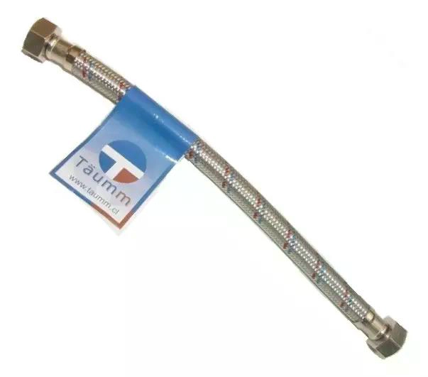 FLEXIBLE AGUA HI-HI 1/2 50 CM TAUMM ACERO INOXIDABLE 350 PSI - 3