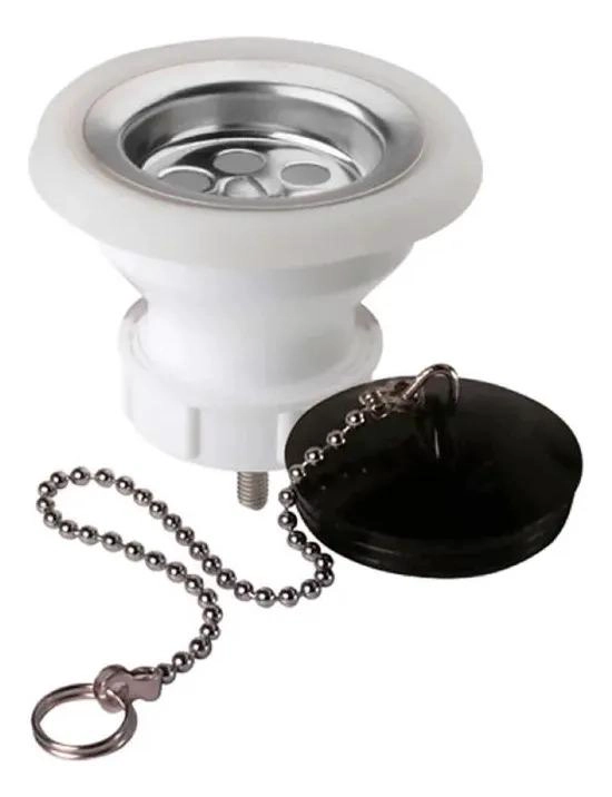 DESAGUE LAVATORIO 1.1/4 PULGADAS PLASTICO TAUMM BLANCO - 6