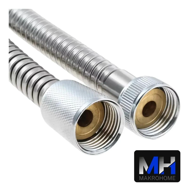FLEXIBLE DUCHA 1,6 METROS DE LARGO SWERTT TAUMM ACERO INOX ACERO INOXIDABLE PULIDO - 2