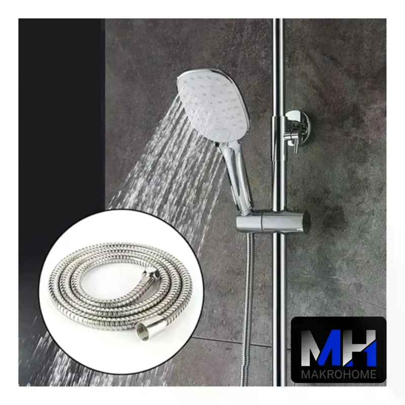 FLEXIBLE DUCHA 1,6 METROS DE LARGO SWERTT TAUMM ACERO INOX ACERO INOXIDABLE PULIDO - 5