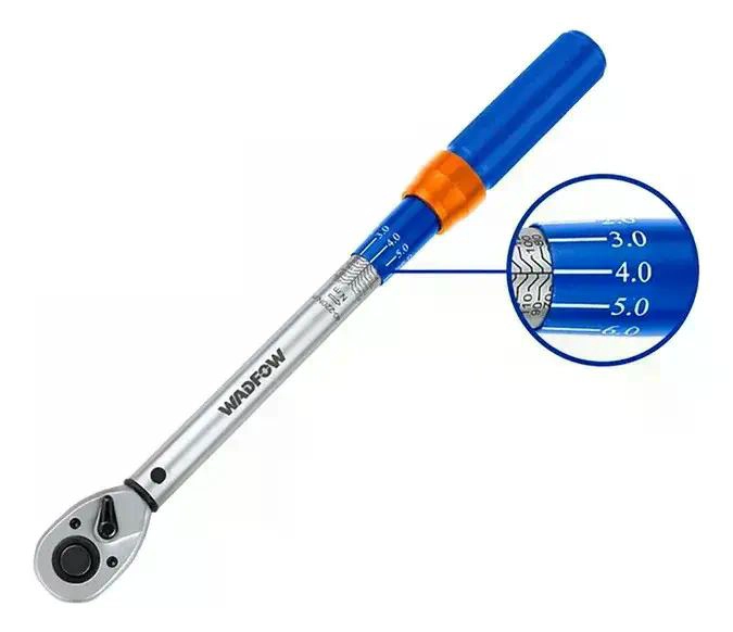 LLAVE DE TORQUE TORQUIMETRO DINAMOME TRICA 10-60NM 3/8 WADFO AZUL - 1