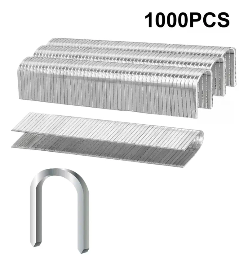 GRAMPAS U P/ ENGRAMPADORA 10MM X 1000 PCS INGCO STS0412 COLOR PLATEADO - 3