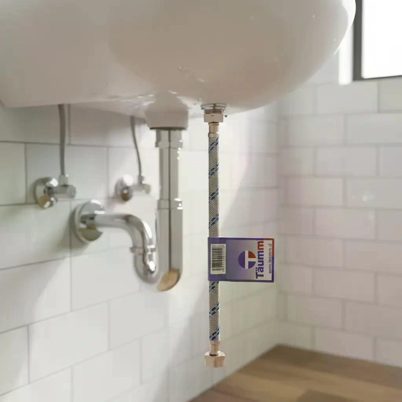 FLEXIBLE AGUA HI-HI 1/2 30 CM TAUMM ACERO INOX 350 PSI - 5